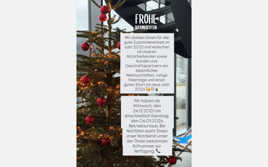 Frohes Weihnachtsfest 2025
